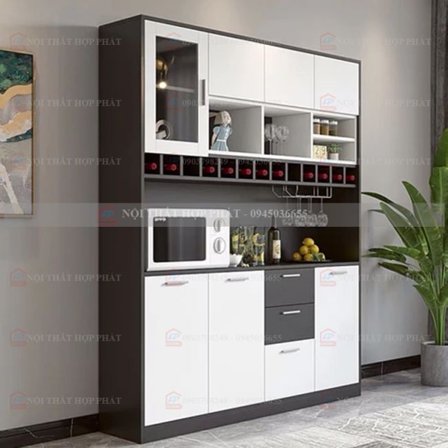 Kệ Bếp Gỗ KBG025 - Tủ Bếp, Tủ Rượu, Tủ Trang Trí Nhà Đẹp